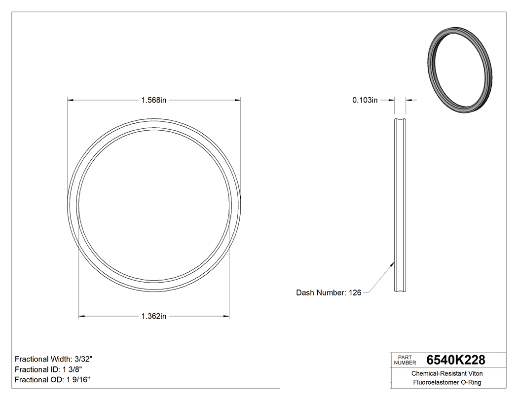 Technical drawing - 6540K228